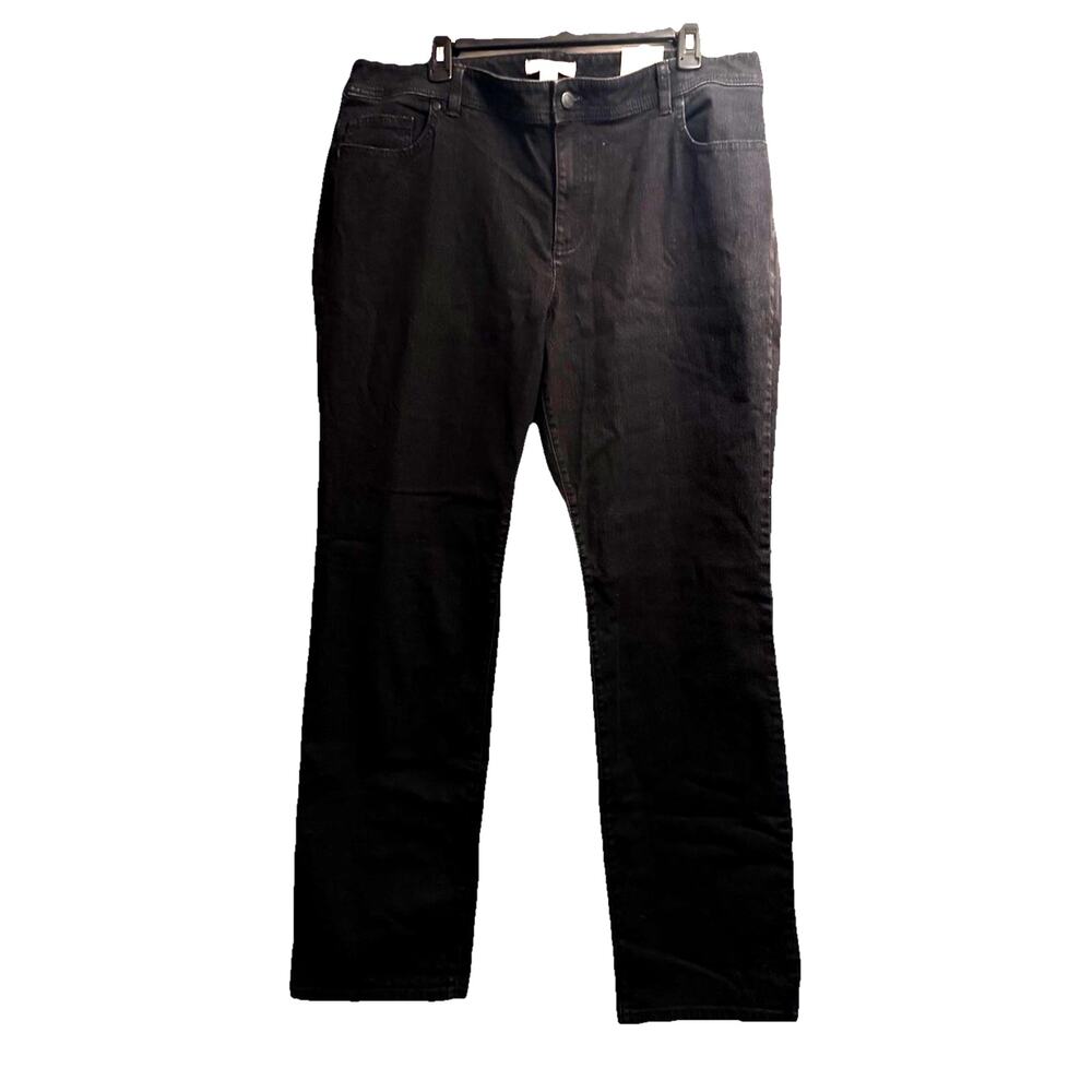 Chico's Jeans Size 3 (W-16) Reg NWT 570023102 Jet Rinse - Black Lustrous Slim